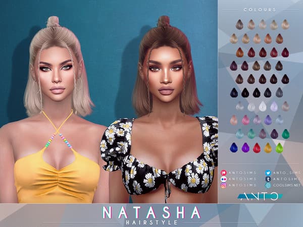 Скриншот мода Прическа Natasha Hairstyle